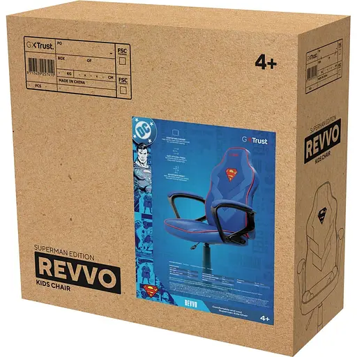 Игровое кресло Trust GXT 703SM Revvo Foldable Armrests Blue (25741_TRUST) - фото 5