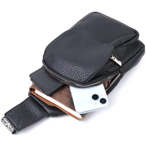 Женская сумка Vintage с одним плечевым ремнем из крупнозернистой экокожи 17х29х9 см sum0026947 - фото 9