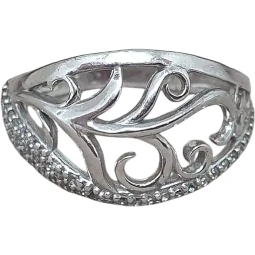 Серебряное кольцо Агни АРОМАТ с фианитами. 1179/1Р-CZ 18