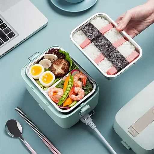 Ланч-бокс з підігрівом Xiaomi Bear Electric Lunch Box 1.2 л (DFH-B12E1) Green - фото 6