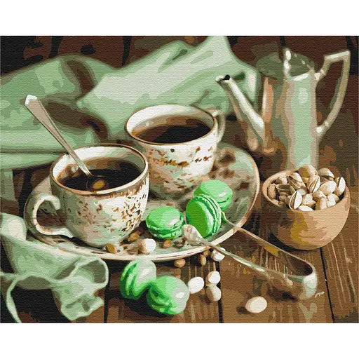 Картина за номерами М'яте чаювання Brushme 40x50 см різнобарвна 000221153