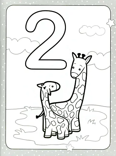 Розмальовка для найменших. Розфарбуй цифри - фото 4