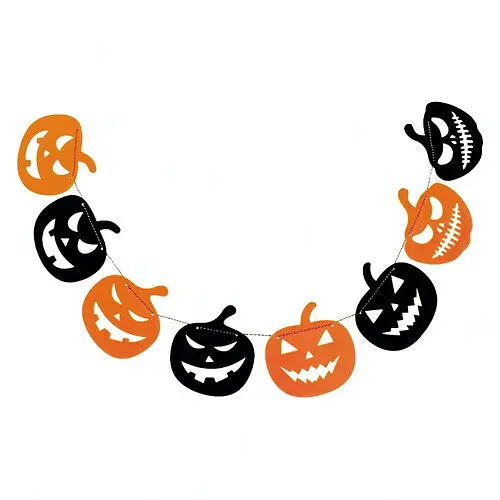 Гирлянда Тыква фетр - фото 1