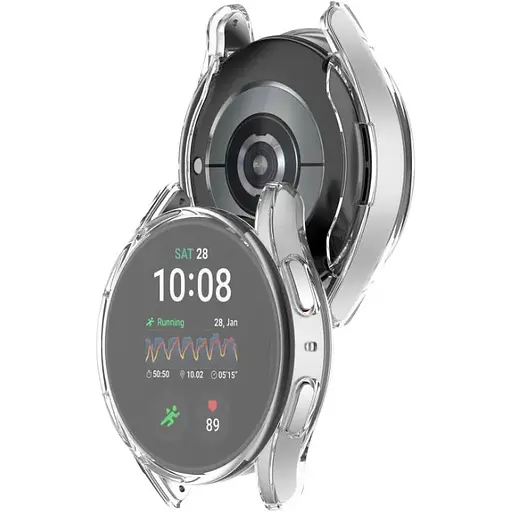 Чохол-накладка DK для Samsung Galaxy Watch7 (L300 / L305) 40mm Silicone Face Case (clear) - фото 2
