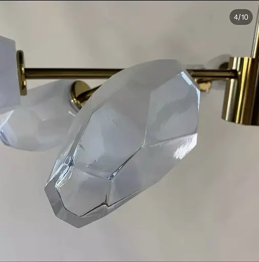 Світлодіодна люстра Сучасна 8616 (Золотиста) на 6 плафонів - фото 5