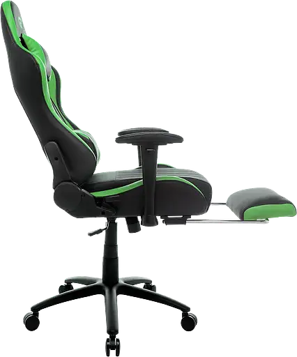 Геймерское кресло GT Racer черное с зеленым (X-2534-F Black/Green) - фото 5