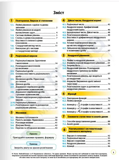 Алгебра 8 клас. Робочий зошит - фото 2