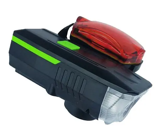 Вело фара з заднім ліхтарем мигалкою RB-B16 велосипедний ліхтар з кріпленням на батарейках - фото 4