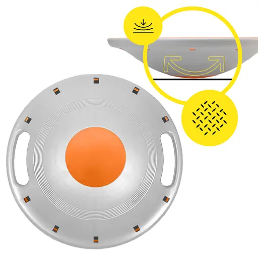 Балансировочная платформа Cornix круглая, пластиковая Orange/Grey XR-0444 - фото 9
