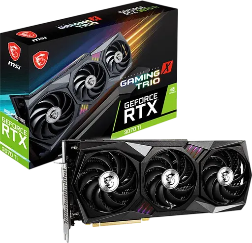Відеокарта GeForce RTX 3070 Ti 8GB MSI Gaming X Trio (RTX 3070 Ti GAMING X TRIO 8G) Б/В - фото 1