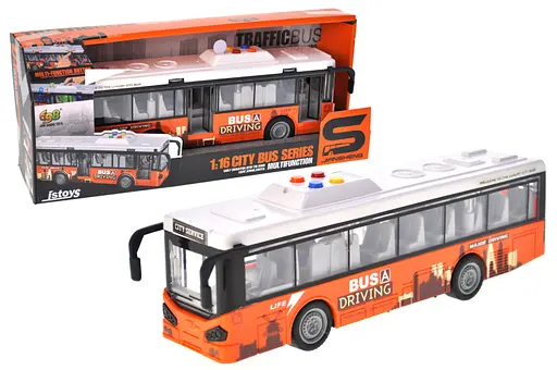 Автобус инерционный, озвученный, со светом JS120A