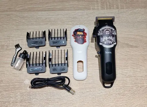 Машинка для стрижки Hoco HP20 (Акумуляторна, LCD-дисплей, Регулювання ножа) - фото 5