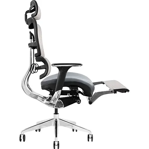 Офисное кресло GT Racer X-801L (W-20, B-40), светло-серое (X-801L Bright Gray (W-20 B-40)) - фото 6