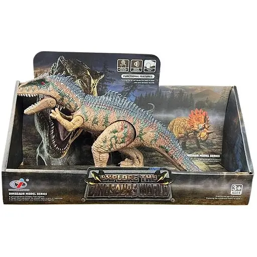Фигурка Dino Toys Тиранозавр со звуковым эффектом F25 зеленый (Q9899-F25) - фото 1