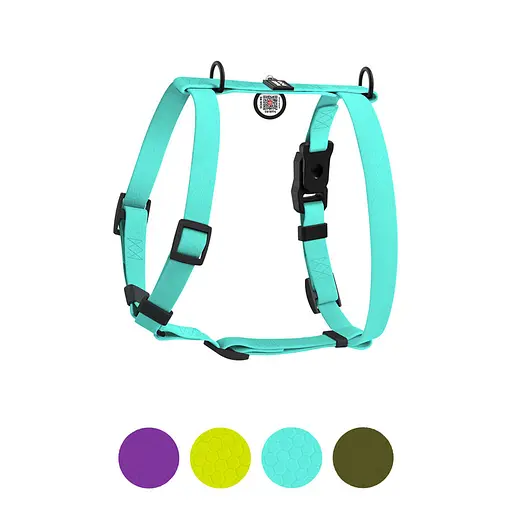 Шлей для собак водостойкий анатомический Н-образный Waudog Magnet с QR-паспортом магнитная пряжка-фастекс S Ш 15 мм А 28-42 см В - фото 2