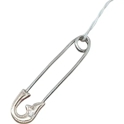 Золота брошка-шпилька Гаразд з діамантом. 3083329Б