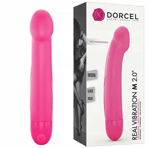 Вибратор для точки G Dorcel Real Vibration Magenta 2.0 22 см розовый - фото 4
