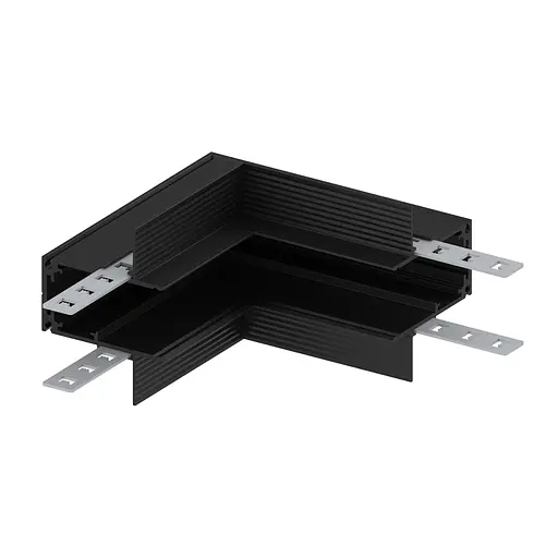 З'єднувач внутрішній кутовий Feron LD2005 для вбудованого шинопровода чорний - фото 1