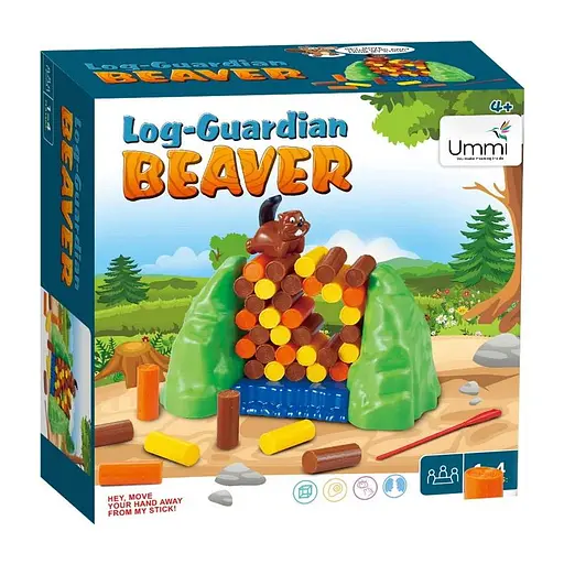 Настольная интерактивная игра Ummi 556-A2 Log-Guardian Beaver Game Green - фото 3