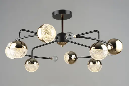 Люстра светодиодная Sirius B N6192/8 COFFEE+FGD 112W