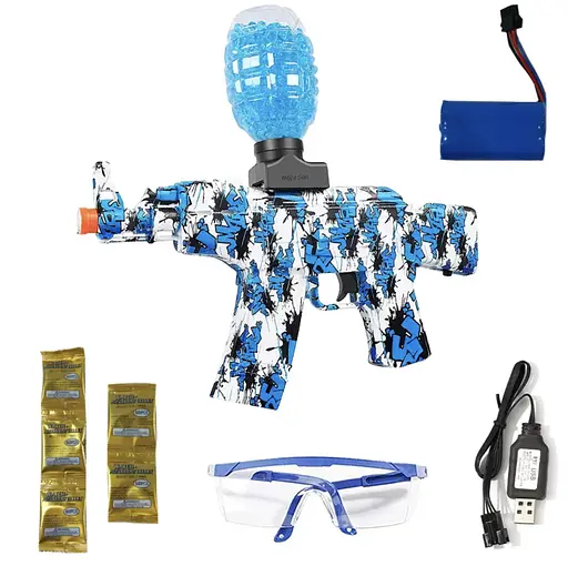 Бластер A&K Ejection Gel Ball aqua 5000 шт. с гель шариками орбиз blue - фото 3