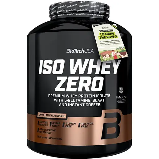 Протеїн BiotechUSA Iso Whey Zero Caffe latte 1.816 кг
