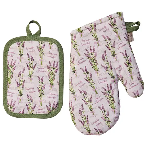 Набор рукавица и прихватка Прованс Соцветия лаванды (42349) - фото 1