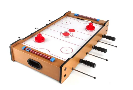 Настольный футбол и аэрохоккей Детская игра 2в1 Мини набор хоккей и футбол дерево/пластик для мальчика - фото 2