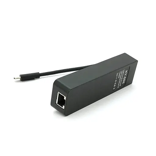 Type-C-хаб Voltronic 3хUSB 3.0+1 Gigabit Lan, Black, Box - фото 4