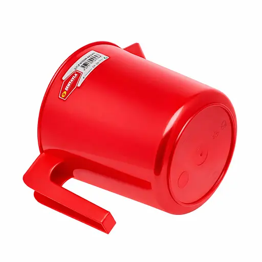 Стакан мірний пластмасовий із ручкою для харчових продуктів 1750 мл  Червоний 88218 - фото 3