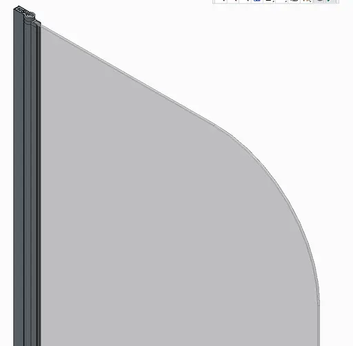 Шторки скляні на ванну Koer SR BS01-80x140-TR-01 прозоре скло 6 мм, хром KR5400, Універсальна, прозорий, хром - фото 4