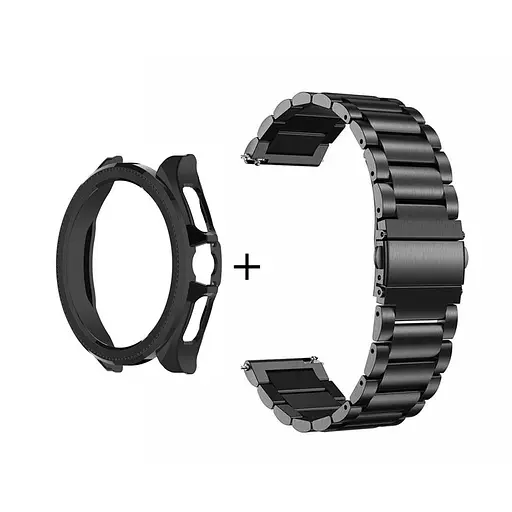 Комплект Tamister для годинника Xiaomi Watch 2Pro чорний (бампер + ремінець Rolex design 22 мм) - фото 3