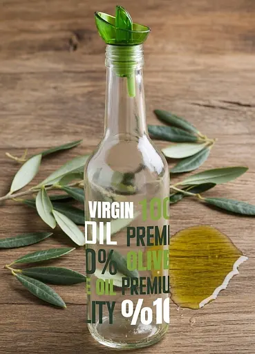 Пляшка для олії скло Herevin Organic Olive Oil 0.33 л (151134-086) - фото 2