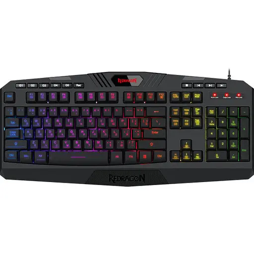 Клавиатура проводная Redragon Harpe2 USB UKR Black (77484)