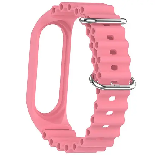 Ремешок Ocean Band для Xiaomi Mi Band 3/4/5/6/7 Розовый / Pink - фото 4