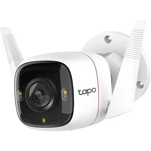 IP камера TP-Link Tapo C320WS, White, 4 Мп (2560x1440/15 fps), 1/3` CMOS, H.264, f/1.61, f=3.18 мм, WiFi (2.4 GHz), день/ніч, LED+ІЧ-підсвічування 850 нм до 30 м, двосторонній аудіозв'язок, microSD, IP66, iOS 10+ / Android 5.0+ - фото 1