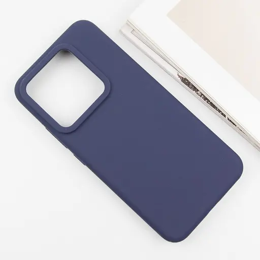 Чохол Silicone Cover Lakshmi (AAA) для Xiaomi 14 Pro Темно-синій / Midnight blue - фото 3