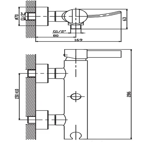 Смеситель для душа Haiba ALASKA 003 (HB0013) - фото 2