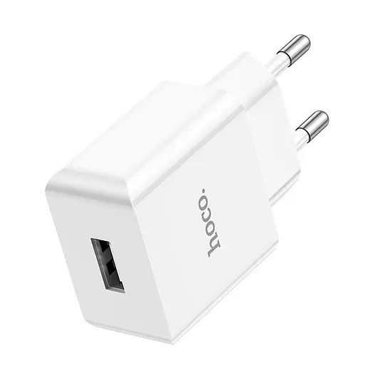 Зарядное устройство HOCO Leisure single port charger C106A блок адаптер белый - фото 6