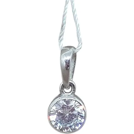 Серебряная подвеска Vegas с фианитом. 30007Р