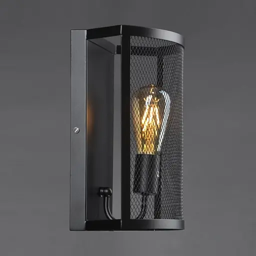 Бра Brille BL-400W/1 настінне накладне лофт E27 BK - фото 3