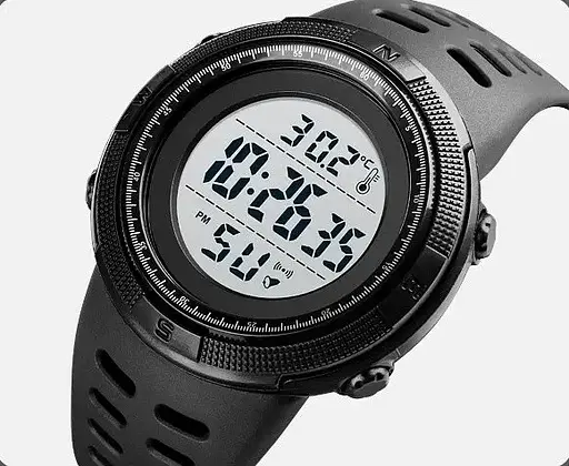 Мужские спортивные часы Skmei 1681 с термометром Белый - фото 3