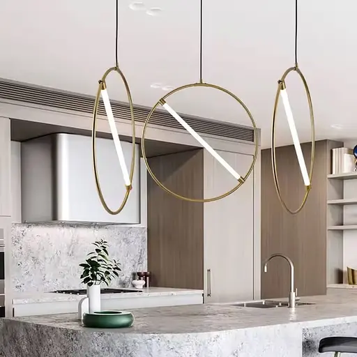 Світильник підвісне коло d60 см | Line F | Арт. MD8001-600 - фото 5