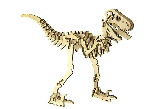 Дерев'яний конструктор Велоцираптор 40 деталей - фото 1
