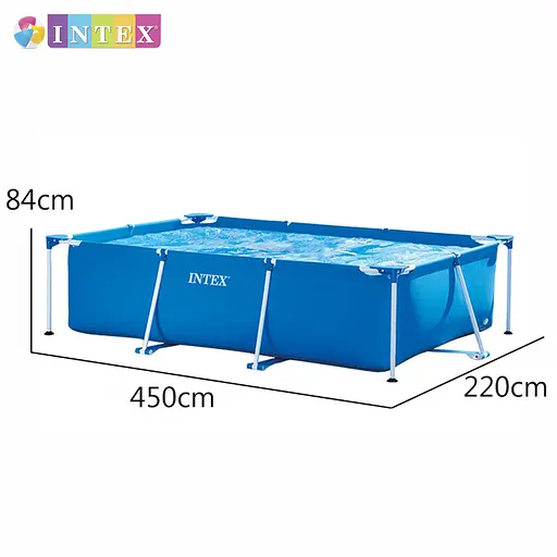 Басейн каркасний Intex 28273 NP прямокутний 450x220x84 см об'єм 7127 л від 6 років - фото 3