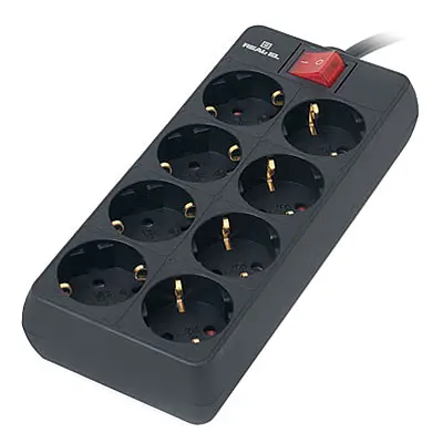 Мережевий фільтр RS-8 PROTECT 1.8m Black (EL122300021) - фото 1