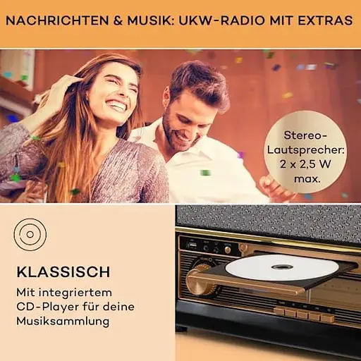 Стереосистема ретро Auna Belle Epoque Retro Stereo (10040055) - фото 4