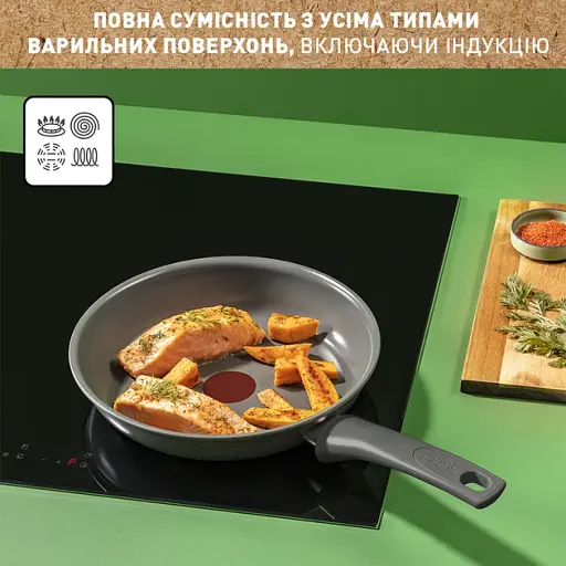 Сковорода универсальная Tefal Renewal 28 см Ceramik (C4260643) с керамическим антипригарным покрытием - фото 3