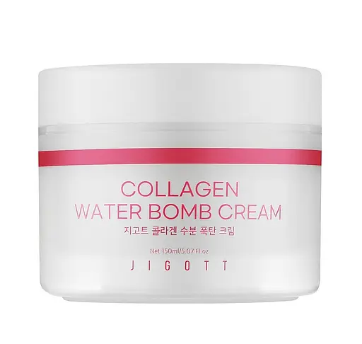 Увлажняющий крем для лица Коллаген Collagen Water Bomb Cream Jigott 150 мл - фото 1