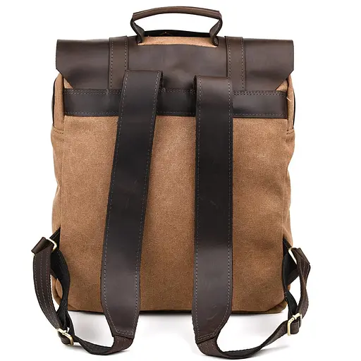 Кожаный женский рюкзак TARWA 32х40х11 см nsa0001410 - фото 5